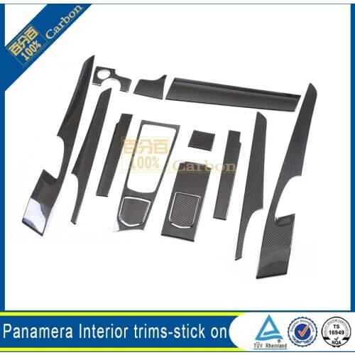 Carbon Fiber Interior Trims Add On Type For Porsche Panamera 2014-2016