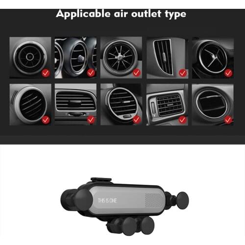 Universal Mobile Phone Holder Maintain Steady Mobile Holder Hot Sale New Car Air Vent Phone Holder Gravity Smartphone GPS Stands