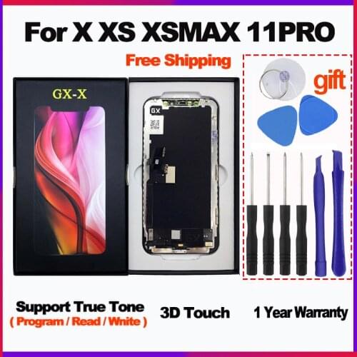 GX Pantalla OLED Incell LCD Display For iPhone X XS LCD Display Touch Screen Digitizer Assembly For iPhoneX 11 Pro XSMax XR