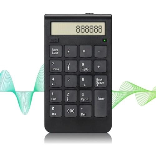 2.4G USB Wireless Numeric Keypad 20 Keys Digital Keyboard Laptop Computer Mini Numpad Portable Travel Home Office Keypad