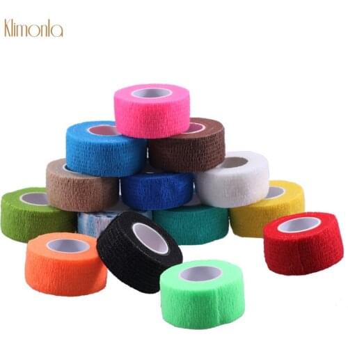 2 Rolls Self-Adhesive Random Color Nail Polish Remove Bandage Non-woven Skin Care Nail Protect Tapes Manicure Tools