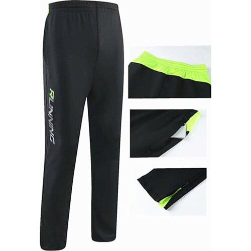 2021 Running Pants With Zipper Pocket Football Training Sweatpants Men Jogging Trousers Track GYM Clothing Boys Sports Pants