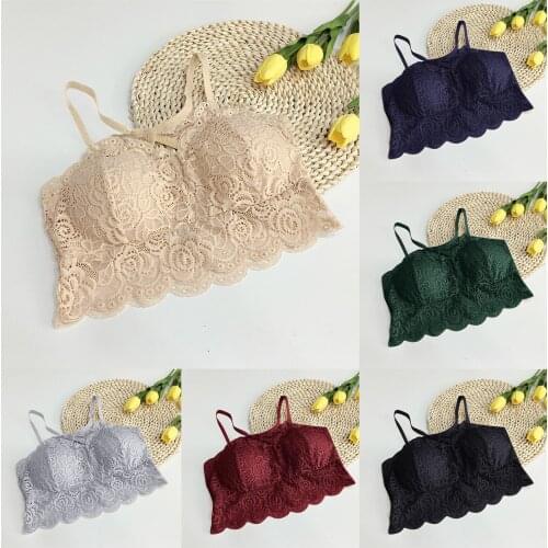 2021 New Arrival Women Push Up Wireless Lace Bra Top Women Plus Size Bralette Underwear Lingerie Full Cup Hot Beauty Underwear