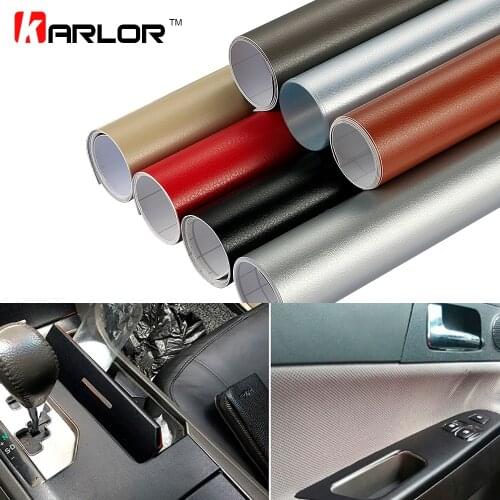30*100cm Leather Pattern Adhesive PVC Vinyl Film Sticker Auto Car Internal External Decoration Vinyl Wrap Decal Car-Styling