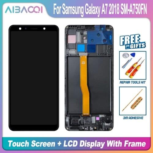 AiBaoQi Brand New 6.0 Inch Touch Screen+2220x1080 LCD Display Assembly Replacement For Samsung Galaxy A7 2018 SM-A750FN Phone