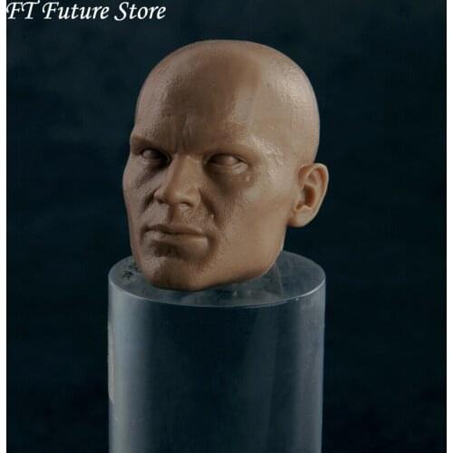 1/6 Scale Male Figure Accessory Hitman Detective 47 Bald Head Sculpt Carved Accessories Model for 12'' Body