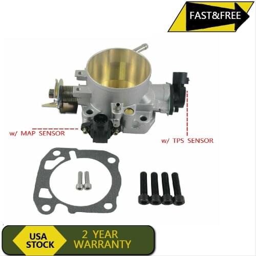 AP03 309051050 Skunk 2 Alpha 70mm Throttle Body w/Calibrated Blox TPS For Civic B D H F Series MHK100590 37830P0GS00