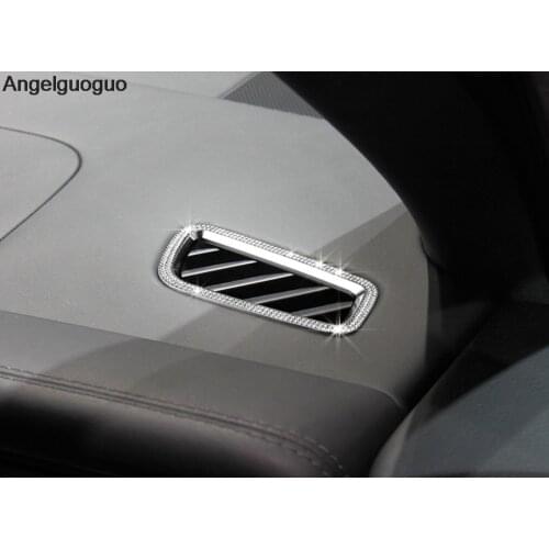 Car Styling Dashboard Air Conditioning Outlet decoration frame sequins cover trim for Porsche macan 2010-2017