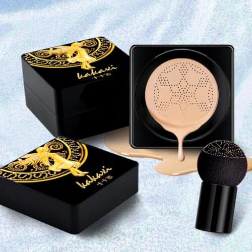 Kakaxi Air Cushion BB Cream Whitening Concealer Oil Control Liquid Foundation Face Makeup With Mushroom Natur Long-lasting TSLM2