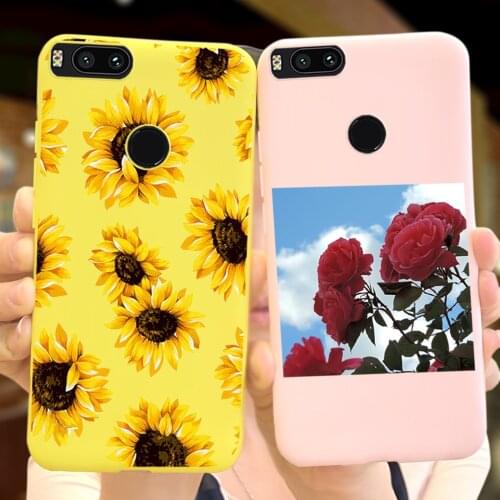 For Xiaomi Mi 5X Case Flower Girl Painted Soft TPU Coque Phone Cover For Xiaomi Mi A1 Mi A 1 5x Silicone Back Cases Bumper Shell