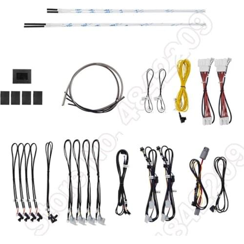 For Mazda Axela 2020 Car Ambient Light 64-Color Set Auto Button Control Decorative Atmosphere Lamp illuminated LED strip