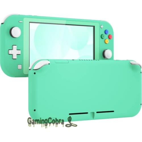 Soft Touch Mint Green DIY Replacement Shell Housing Case Cover with Screen Protector for NS Switch Lite