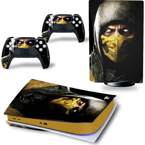Mortal kombat PS5 Standard Disc Edition Skin Sticker Decal Cover for PlayStation 5 Console & Controller PS5 Skin Sticker Vinyl