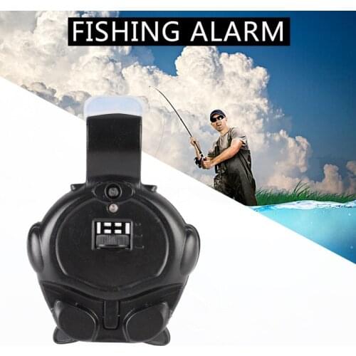 New Fish Bite Alarm Electronic Buzzer on Fishing Rod with Loud Siren Daytime Night Indicator with LED Light Fishing Tackle Alarm