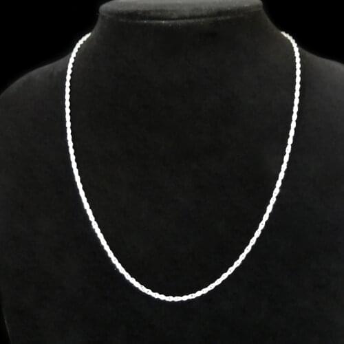 999 Sterling Silver Chain Necklace Women Chains Fashion Necklaces 2020 Handmade Luxury Jewelry On The Neck Vintage Jewellery