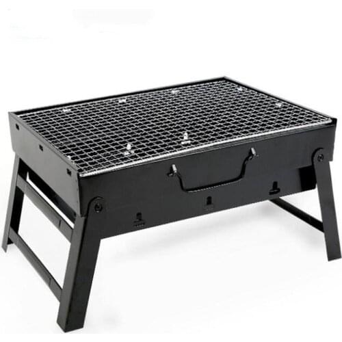Portable Foldable BBQ Grills Patio Barbecue Charcoal Grill Stove Stainless Steel Outdoor Camping Picnic 85DA