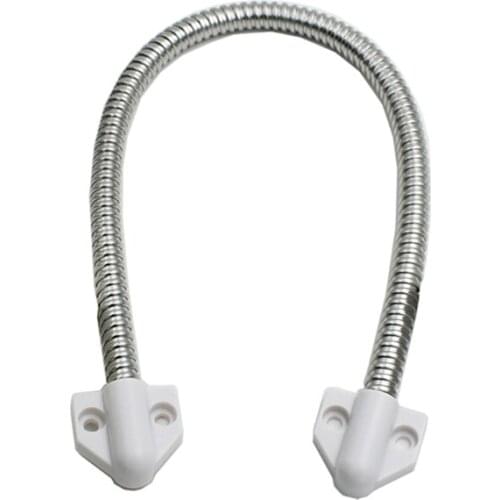 YYDS Stainless Steel Armored Door Cord Wire Pass Protector Wire Flexible Stainless Steel Armored Door Loop with Zinc Alloy Ends