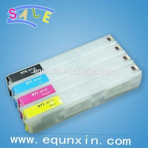 Empty cartridge with chips for HP970 For Hp971 empty ink cartridge with chips