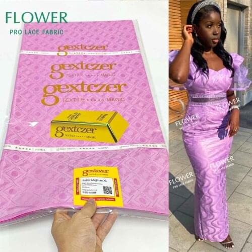 Pink Shiny Printed Bazin Riche Gextczer Soft And Skin Friendly For Mali French Men Or Women Party Dresses Basin Lace Materials