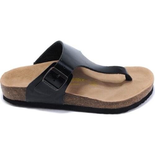 High quality luxury brand cork rubber sole sandals popular in summer cool beach flip flops brand box