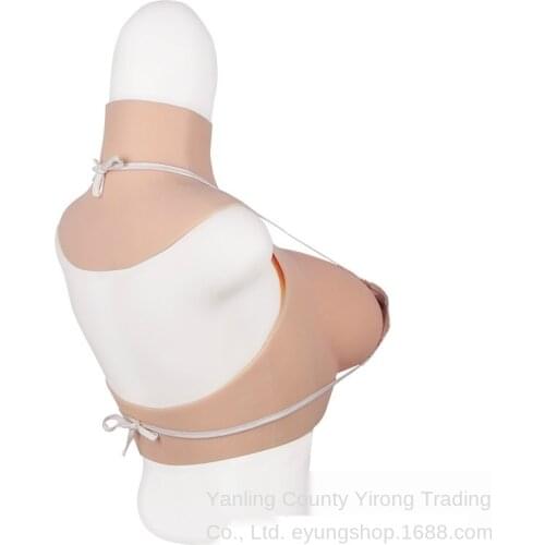 Silicone Breast High Neck Hollow Breast Implant High Elastic Fake Breasts Fake Breasts Disguise Fake Breasts Multi Cups