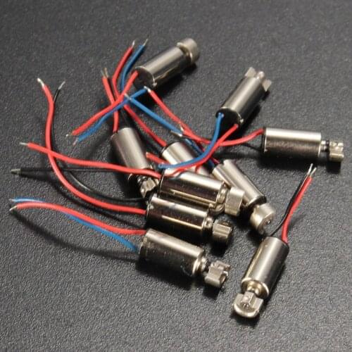 10PC DC 1.5-3V Micro 10x 4x8mm Cell Phone Coreless Vibration Motor Vibrator For SANYO Vibration Motor Kit
