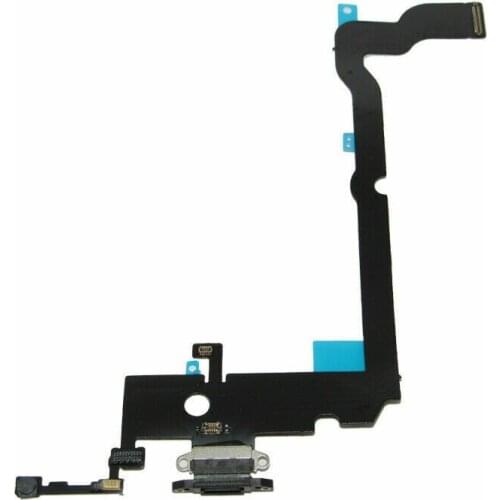 10Pcs/lot for Apple iPhone XS Max AA Quality Grey/Black/Gold Color Charging Port Dock Connector Flex Cable With Microphone Mic