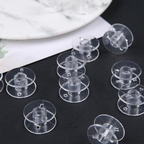 10pcs Clear Plastic Sewing Machine Bobbins for 964,974,968,8019,8007,8002
