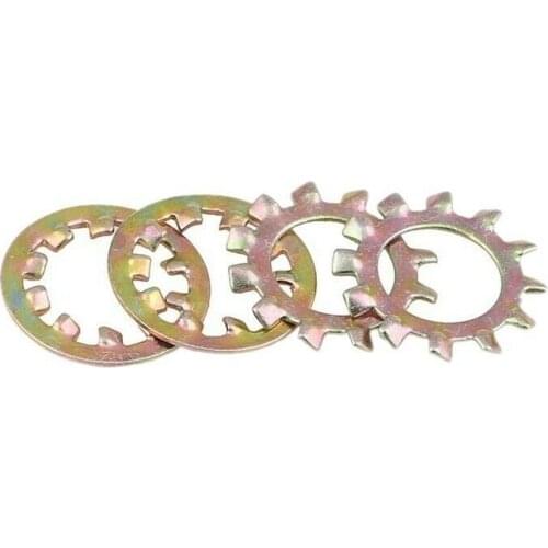 100pcs M3M4M5M6M8M10M12 Anti-slip washer / Inner serrated or outer serrated stop washer