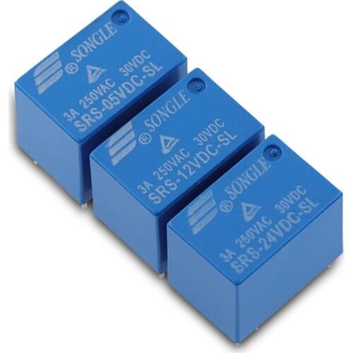5PCS/lot Signal Relay 4100 SRS-05VDC-SL SRS-12VDC-SL SRS-24VDC-SL 5V 12V 24V 3A Set of Conversions 6PIN Wholesale Power Relays