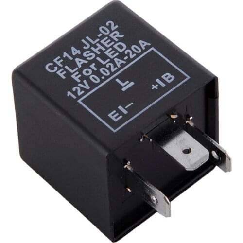 CF14 3Pin LED Flasher Relay Fix LED Light Turn Signal Hyper Flash For Car Vehicle Motorcycle Electronic JL-02