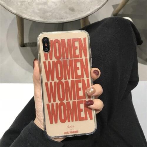Fashion letter women Phone Case For iPhone cover 12 11 Pro XS Max XR X case for coque iPhone 12 mini 7 6 6s 8 Plus SE Clear Case
