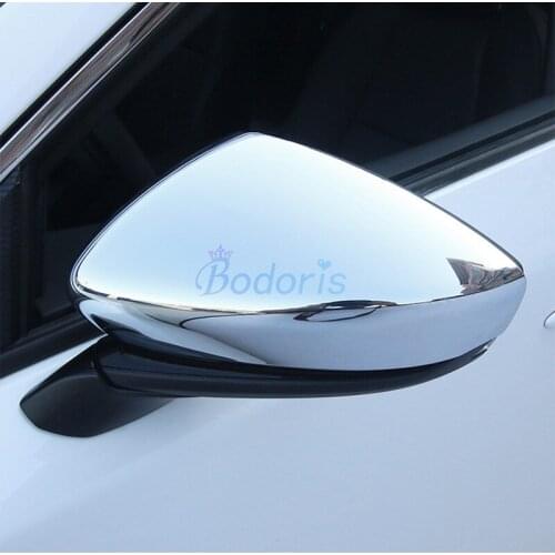 For Mazda 3 M3 Axela 2020 Highlight Silver Side Wing Mirror Cover Rear View Overlay Protector Chrome Car Styling Accessories