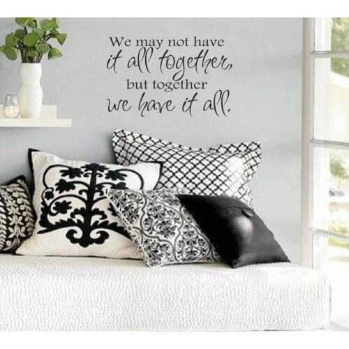 Home Quotes Wall Decals, Fashion Modern Quotes Wall Sticker for Living Room Bedroom Home Decor Vinyl Wallpaper Decors S-859