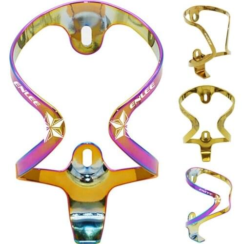 ENLEE Bike Water Bottle Holder Aluminum Alloy Bicycle Water Bottle Cage Lightweight And Strong For Road Mountain Bikes