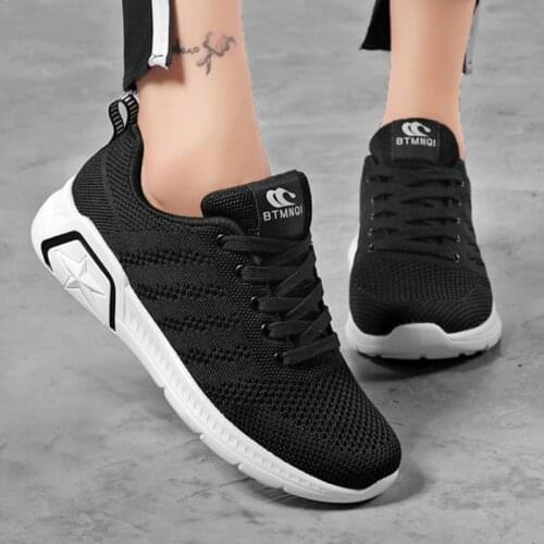 Women Tennis Shoes Breathable Tenis Feminino Lace-Up Outdoor Sport Shoes Increase Height Woman Fitness Gym Sneakers Women Shoes