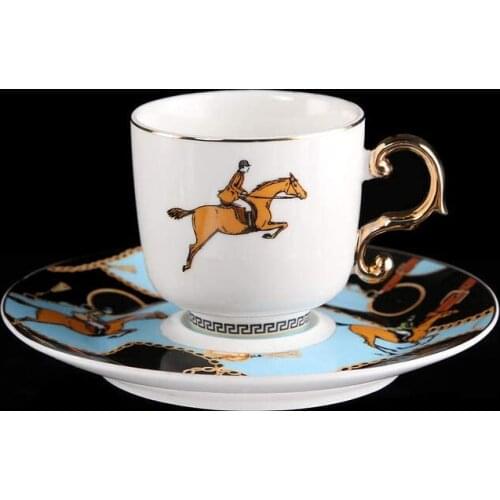 LUCKYART- LYTU SERIESOBSESSION Bone 6 Pcs Coffee Set