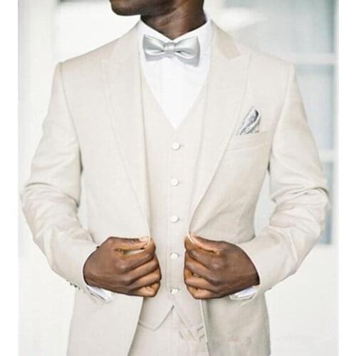 Men Suits Blazer With Pants Slim Fit Casual One Button Jacket for Wedding Groom Tuxedo Suit Men Regular Fit (Jacket+Pants+Vest)