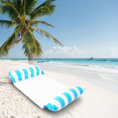 Water Hammock Recliner Inflatable Floating Swimming Mattress Sea Swimming Ring Pool Party Toy Lounge Bed For Swim
