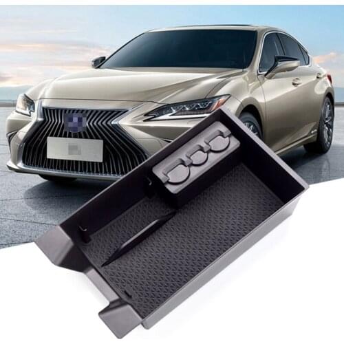 Car Center Console Armrest Storage Box Tray Organizer Anti-Slip Mats for LEXUS ES200 ES250 ES300H ES350 2018-2020