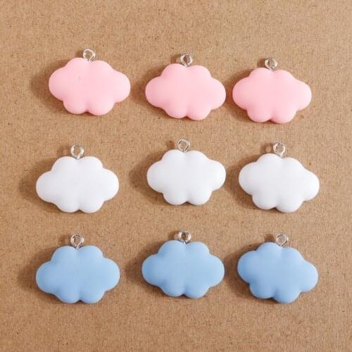 10pcs 23x18mm Cute Clouds Charms for DIY Making Earrings Pendants Necklaces & Bracelets Handmade Jewelry Findings Gift