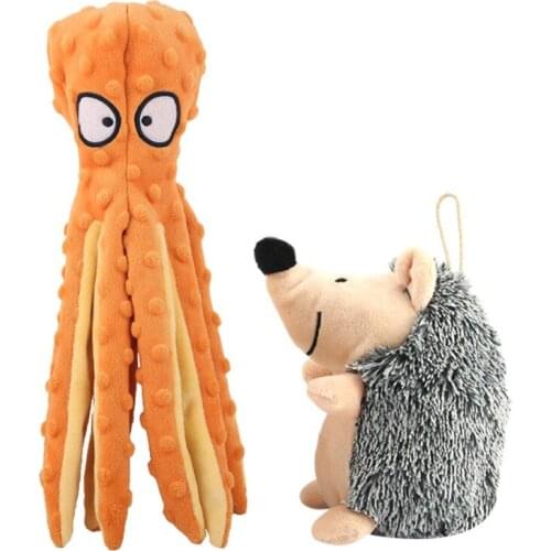 Durable Chew Toys Octopus Hedgehog Toys Funny Dog Chew Toys Plush Toys for Dogs Dog Accessories Pet Supplies