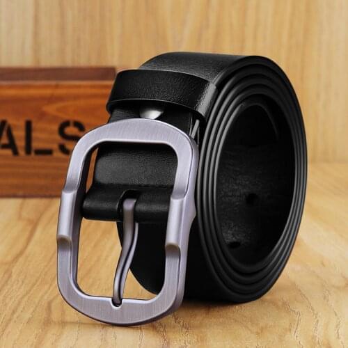 WilliamPOLO mens high-quality luxury brand belt mens metal pin buckle casual business mens belt 18289-90p