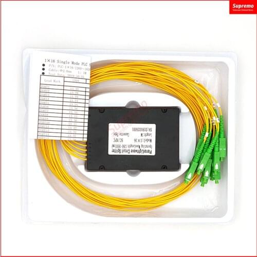 SC/ APC 1x16 PLC optical splitter SC /APC 1x16 PLC Fiber optical splitter single mode Fiber optical splitter