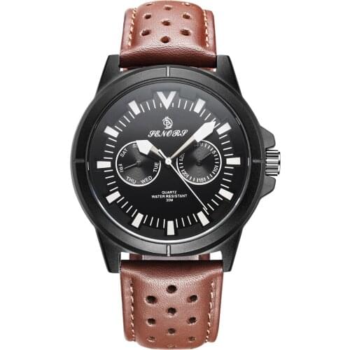 Men's Watch With Leather Strap SENORS China