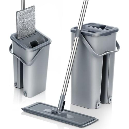 Floor Mop Home Cleaning Flat Mop Mop Bucket Mop Slippers Mop Cloth Floor Cleaning Slippers Clean Basquet Mop Sweeper Mop Head