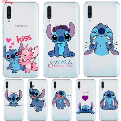Silicone Cover Cartoon Lilo Stitch Disney For Samsung Galaxy A90 A80 A70 A70S A60 A50 A40 A30S A20S A20E A10 A10E Phone Case