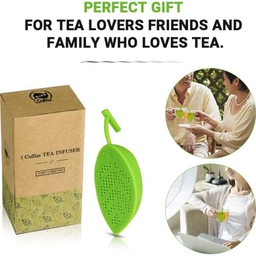 Silicone Tea Infuser Creative Leaves Shaped Funny Herbal Tea Bag Reusable Coffee Filter Diffuser Strainer