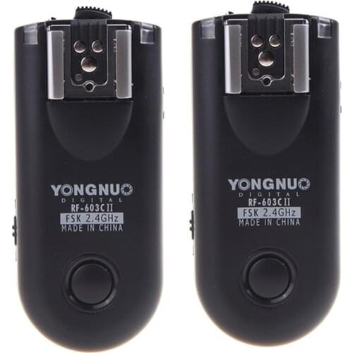 Yongnuo RF-603C II TTL Wireless Flash Trigger Transceiver for Canon 60D 600D 650D 70D 550D 1100D 1000D 700D 350D 300D Cameras