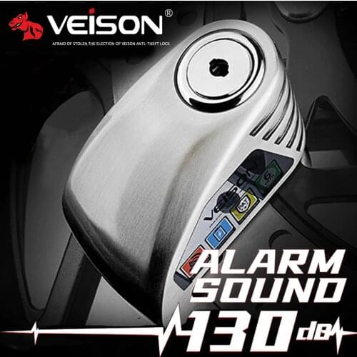 VEISON Waterproof Motorcycle Lock Bike Alarm Lock Scooter Disc Locks Warning Security Anti Theft Bicycle Para Moto Alarma Moto